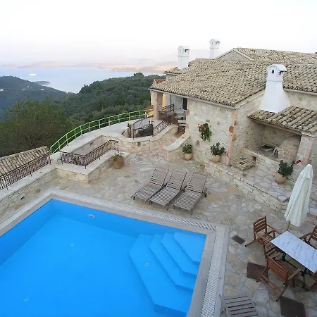 Traditional Stone Villa Olympia Viggla Exterior photo