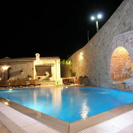 Traditional Stone Villa Olympia Viggla Exterior photo
